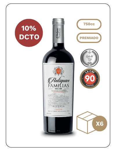 Antiguas Familias Reserva Carmenere 2022 x 6 Unidades