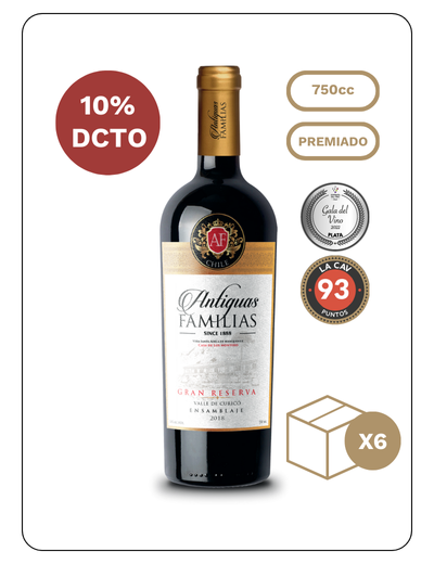 Antiguas Familias Gran Reserva Ensamblaje 2018 x 6 Unidades
