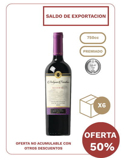 Antiguas Familias Reserva Red Blend 2018 x 6 Unidades