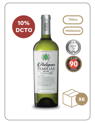 Antiguas Familias Reserva Sauvignon Blanc 2022 x 6 Unidades