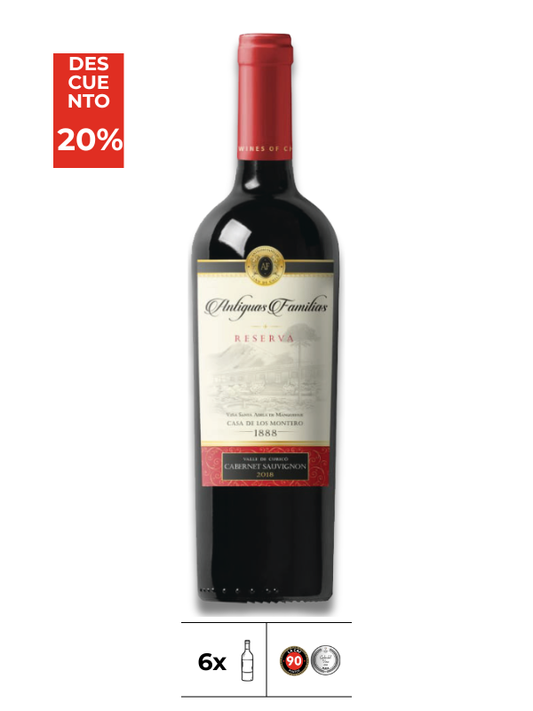 08. Antiguas Familias Reserva Cabernet Sauvignon 2018 x 6 Unidades