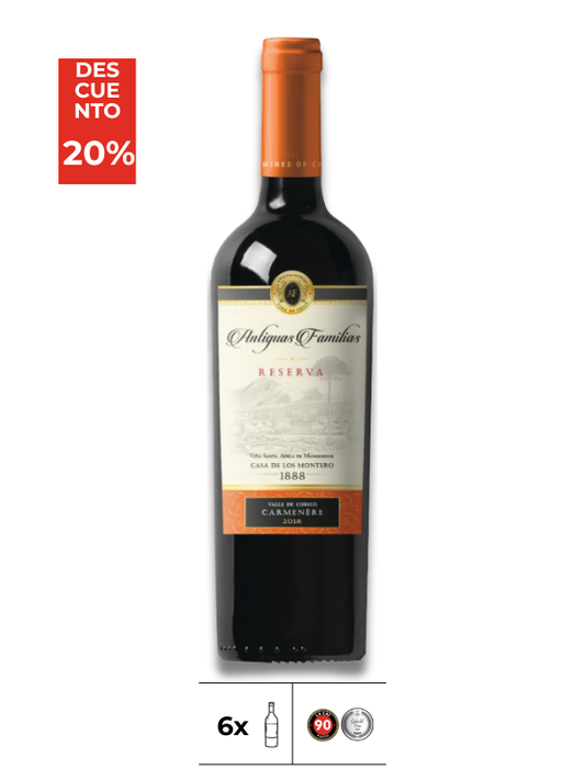 07. Antiguas Familias Reserva Carmenere 2018 x 6 Unidades