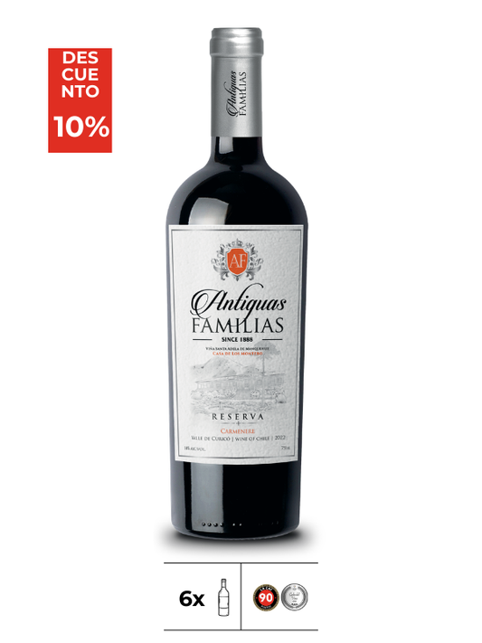 02. Antiguas Familias Reserva Carmenere 2022 x 6 Unidades